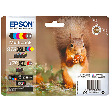 Epson 378XL + 478XL Ink Cartridge Multipack 