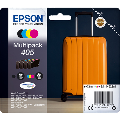 Epson C13T05G64010 405 DURABrite Ultra Ink Multipack CMY (300 Pages) K (350 Pages)