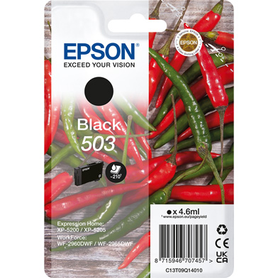 Epson C13T09Q14010 503 Black Ink Cartridge (210 Pages)
