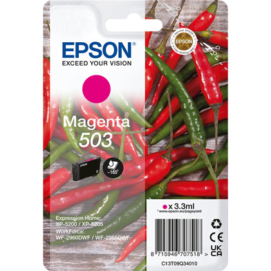 Epson C13T09Q34010 503 Magenta Ink Cartridge (165 Pages)