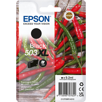 Epson C13T09R14010 503XL High Capacity Black Ink Cartridge (550 Pages)