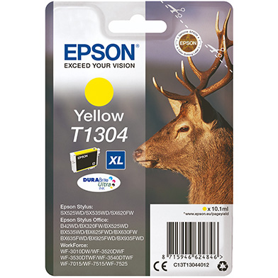 Epson C13T13044012 T1304 Yellow Ink Cartridge (765 Pages)