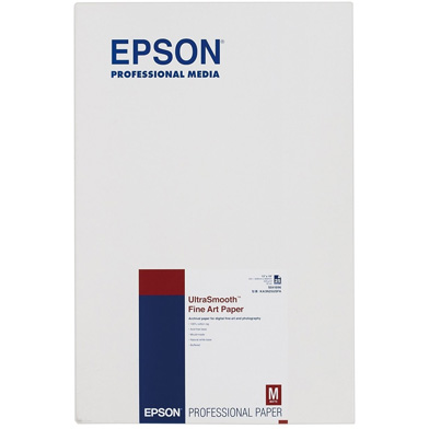 Epson C13S041896 Ultrasmooth Fine Art Paper - 325gsm (A3+ / 25 Sheets)