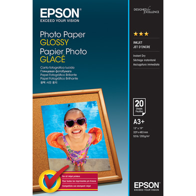 Epson C13S042535 Glossy Photo Paper - 200gsm (A3+ / 20 Sheets)