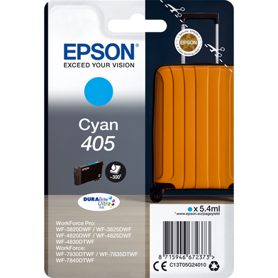 Epson C13T05G24010 405 Cyan DURABrite Ultra Ink Cartridge (300 Pages)