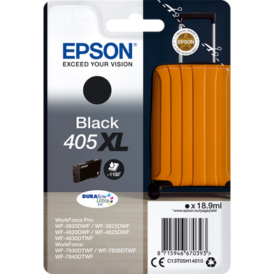 Epson C13T05H14010 405XL Black DURABrite Ultra Ink Cartridge (1,100 Pages)