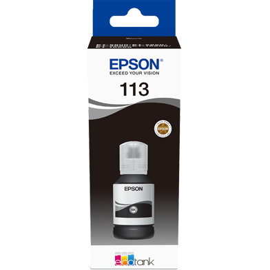 Epson C13T06B140 113 Black Ink Bottle (7,500 Pages)