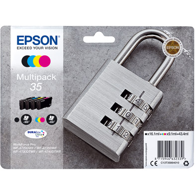 Epson 35 Ink Cartridge Multipack CMY (650 Pages) K (900 Pages)