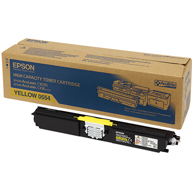 Epson C13S050554 Hi-Cap Yellow Toner Cartridge (2,700 Pages)