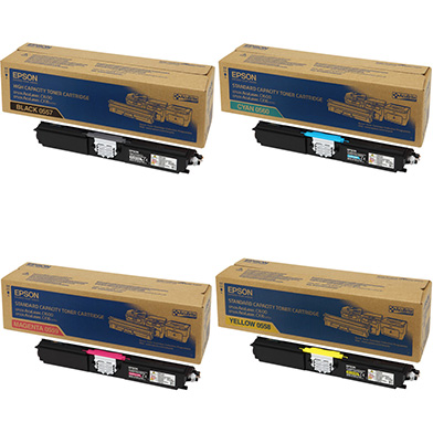 Epson Toner Rainbow Pack CMY (1,600 Pages) K (2,700 Pages)