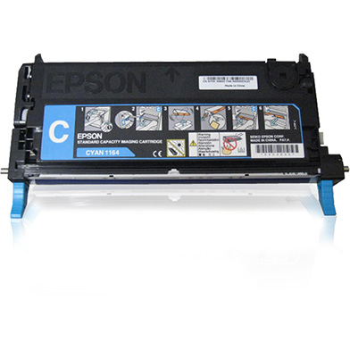 Epson C13S051164 Cyan Toner Cartridge (2,000 Pages)