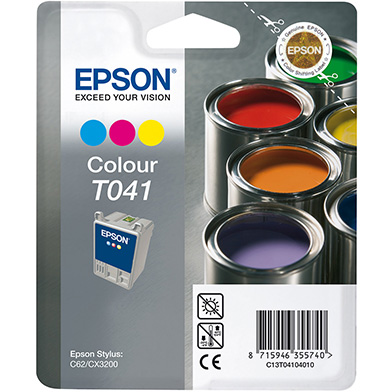 Epson C13T04104010 T041 CMY Ink Cartriddge (37ml)