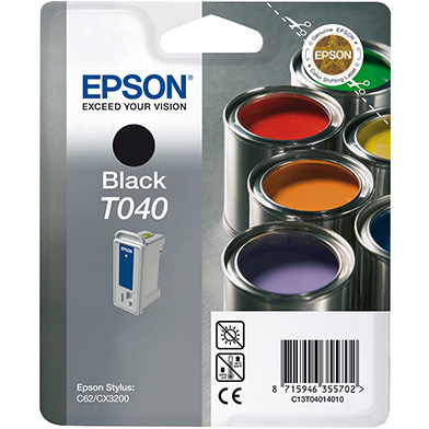 Epson C13T04014010 T040 Black Ink Cartridge (17ml)