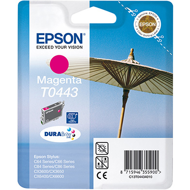 Epson C13T04434010 T0443 Magenta Ink Cartridge (420 Pages)