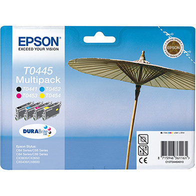 Epson T0445 Multipack CMY (250 Pages) K (600 Pages)