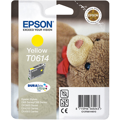 Epson C13T06144010 T0614 Yellow Ink Cartridge (8ml)