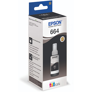Epson C13T664140 664 Black Ink Bottle (4,000 Pages)