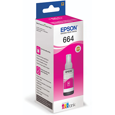 Epson C13T664340 T6643 Magenta Ink Bottle (6,500 Pages)