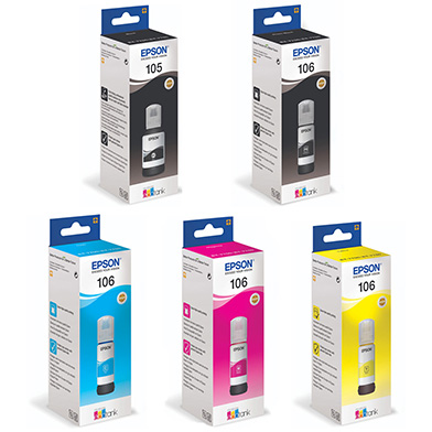 Epson  5 Colour Ink Bottle Value Pack (1,900 Photos)