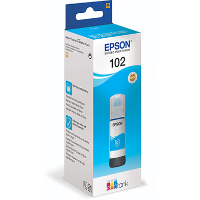 Epson C13T03R240 102 Cyan Ink Bottle (6,000 Pages)