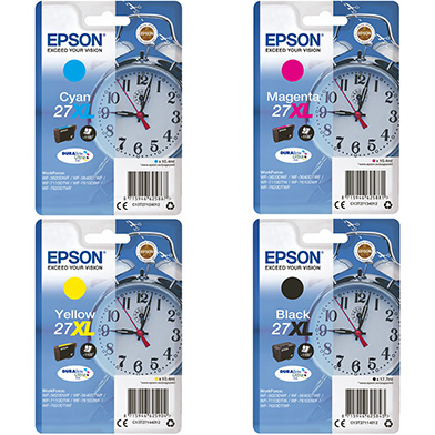 Epson 27XL Ink Value Pack CMYK (1,100 Pages)