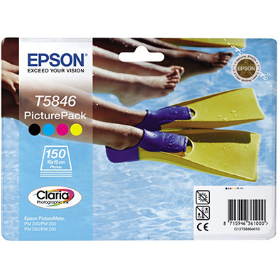 Epson C13T58464010 PicturePack (150 Sheets + 39.1ml CMYK Ink)
