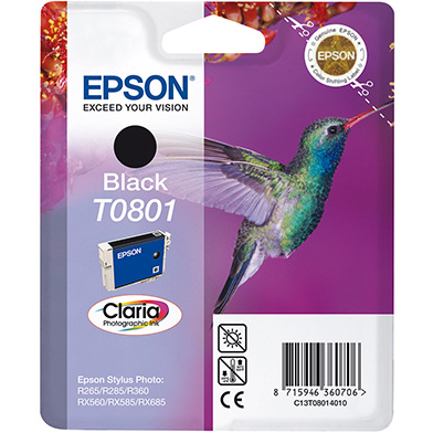 Epson T0801 Black Ink Cartridge (7.4ml)