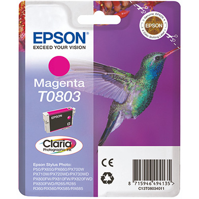 Epson C13T08034011 T0803 Magenta Ink Cartridge (7.4ml)