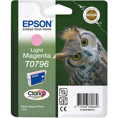 Epson C13T07964010 T0796 Light Magenta Ink Cartridge (975 Pages)