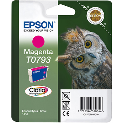 Epson C13T07934010 T0793 Magenta Ink Cartridge (685 Pages)