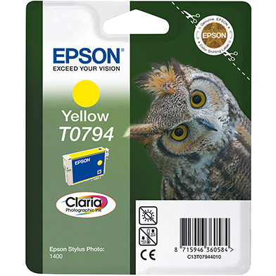 Epson C13T07944010 T0794 Yellow Ink Cartridge (975 Pages)