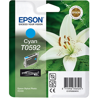 Epson C13T05924010 T0592 Cyan Ink Cartridge (13ml)