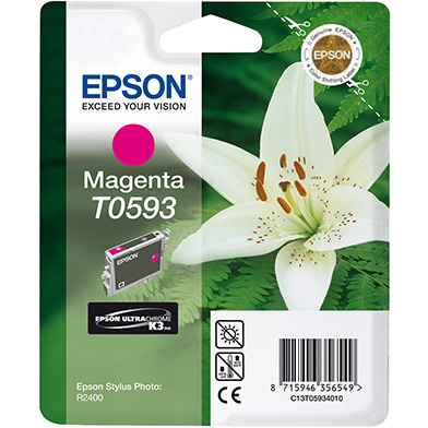 Epson C13T05934010 T0593 Magenta Ink Cartridge (13ml)