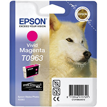 Epson C13T09634010 T0963 Vivid Magenta Ink Cartridge (11.4ml)