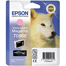 Epson C13T09664010 T0966 Vivid Light Magenta Ink Cartridge (11.4ml)