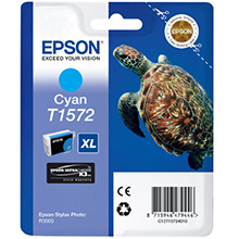 Epson C13T15724010 T1572 Cyan Ink Cartridge (25.9ml)
