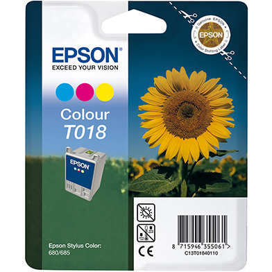 Epson C13T01840110 T018 3 Colour Ink Cartridge CMY (37ml)