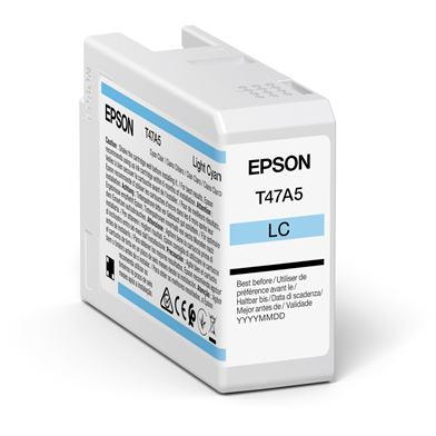 Epson C13T47A500 T47A5 Light Cyan UltraChrome Pro 10 Ink Cartridge (50ml)