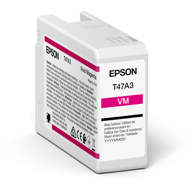 Epson C13T47A300 T47A3 Vivid Magenta UltraChrome Pro 10 Ink Cartridge (50ml)