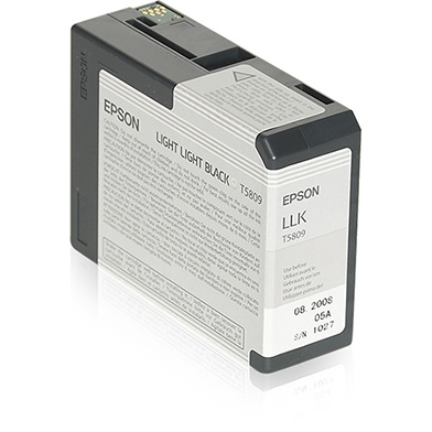 Epson C13T580900 Light Light Black T5809 Ink Cartridge (80ml)