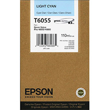 Epson C13T605500 Light Cyan T6055 Ink Cartridge (110ml)