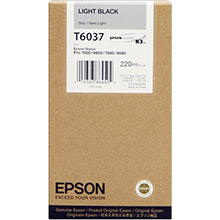 Epson C13T603700 Light Black T6037 Ink Cartridge (220ml)
