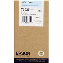 Epson C13T602500 Light Cyan T6025 Ink Cartridge (110ml)