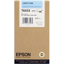 Epson C13T603500 Light Cyan T6035 Ink Cartridge (220ml)