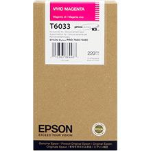 Epson C13T603300 Vivid Magenta T6033 Ink Cartridge (220ml)
