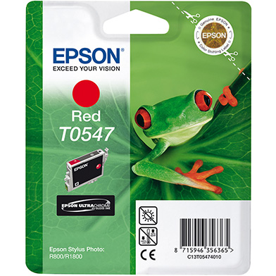 Epson C13T05474010 T0547 Red Ink Cartridge (13ml)