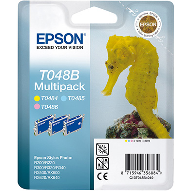 Epson C13T048B4010 T048B 3-Colour Multipack (Yellow/Light Cyan/Light Magenta)