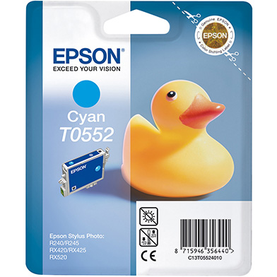 Epson C13T05524010 T0552 Cyan Ink Cartridge (8ml)
