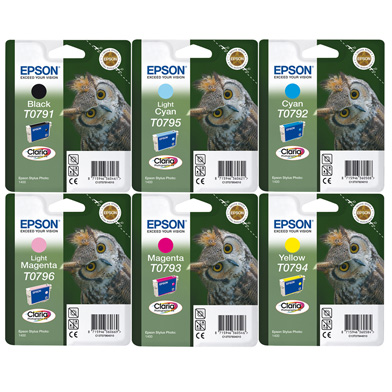 Epson T079 6 Colour Ink Cartridge Value Pack