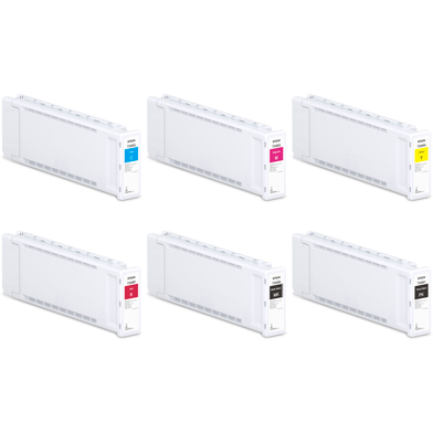 Epson T50M 6 Colour High Capacity Ink Cartridge Value Pack (6 x 700ml)